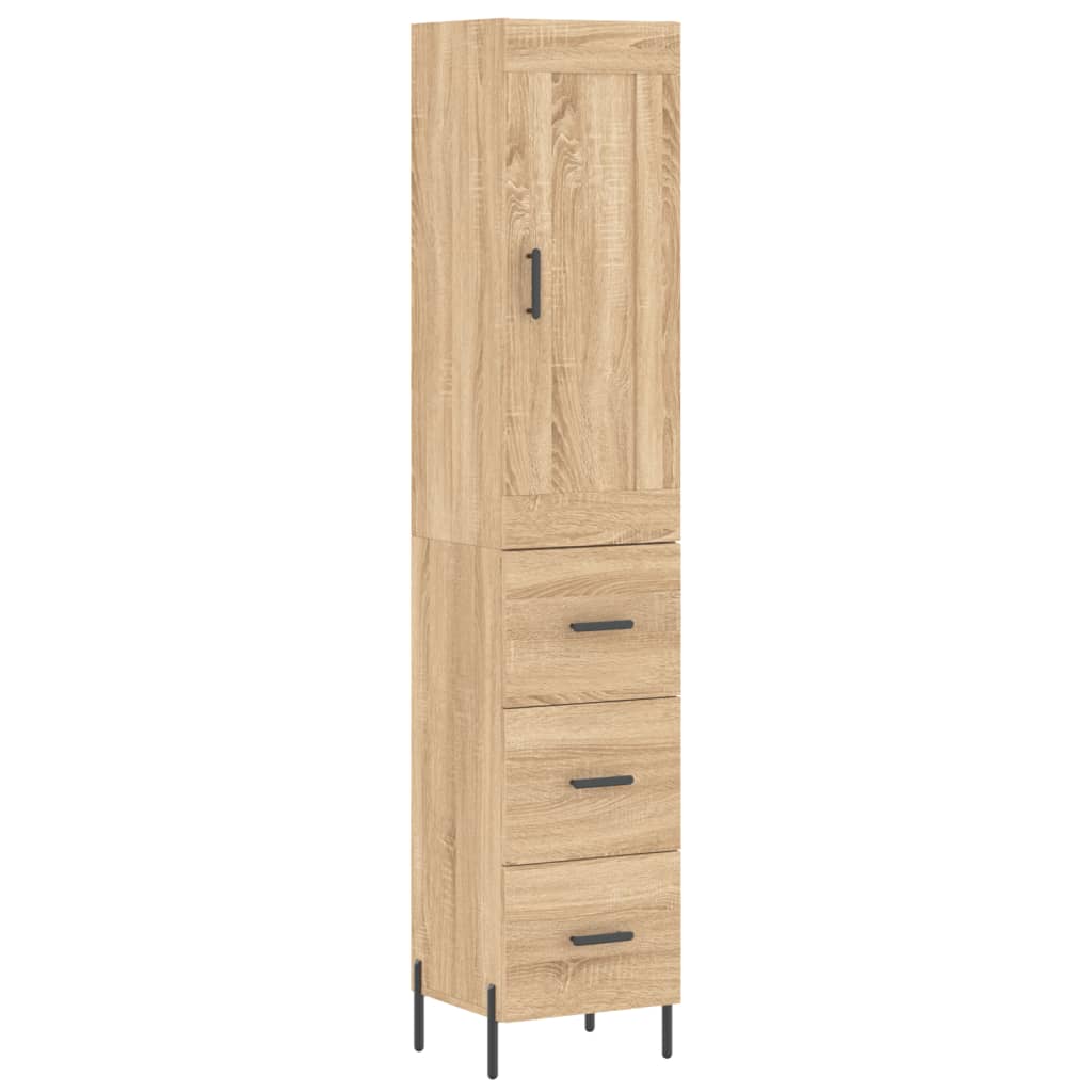 Skåp Sonoma Ek 34,5x34x180 cm