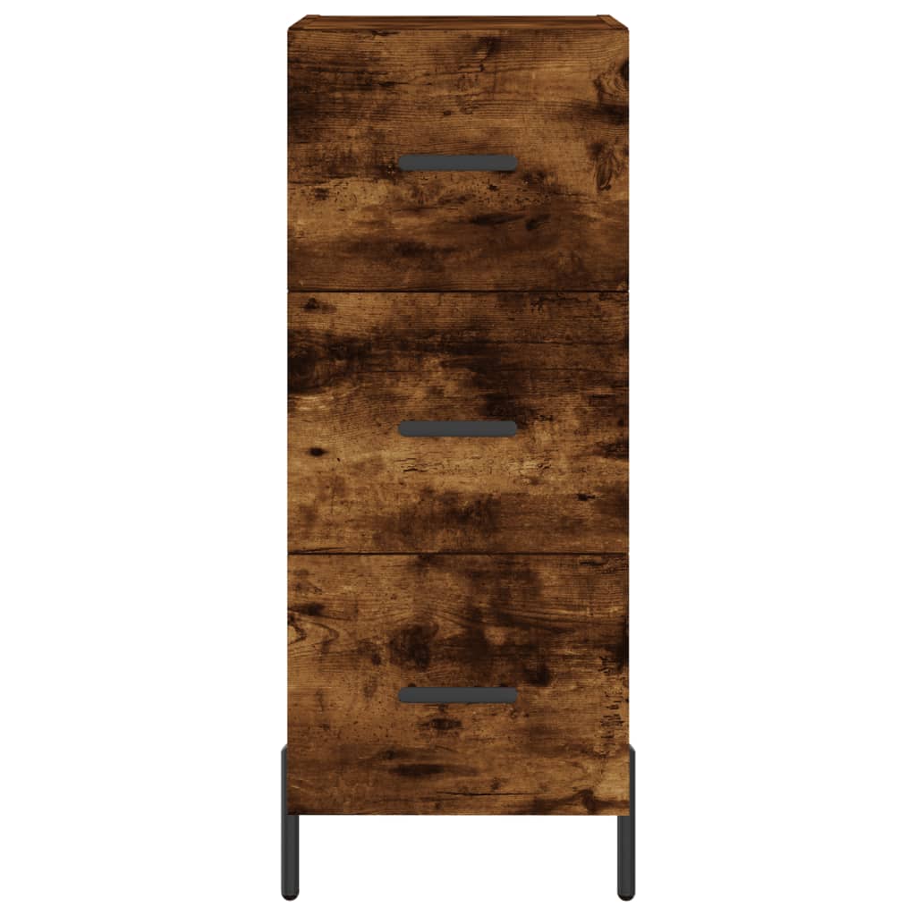 Skåp Rökfärgad Ek 34,5x34x180 cm