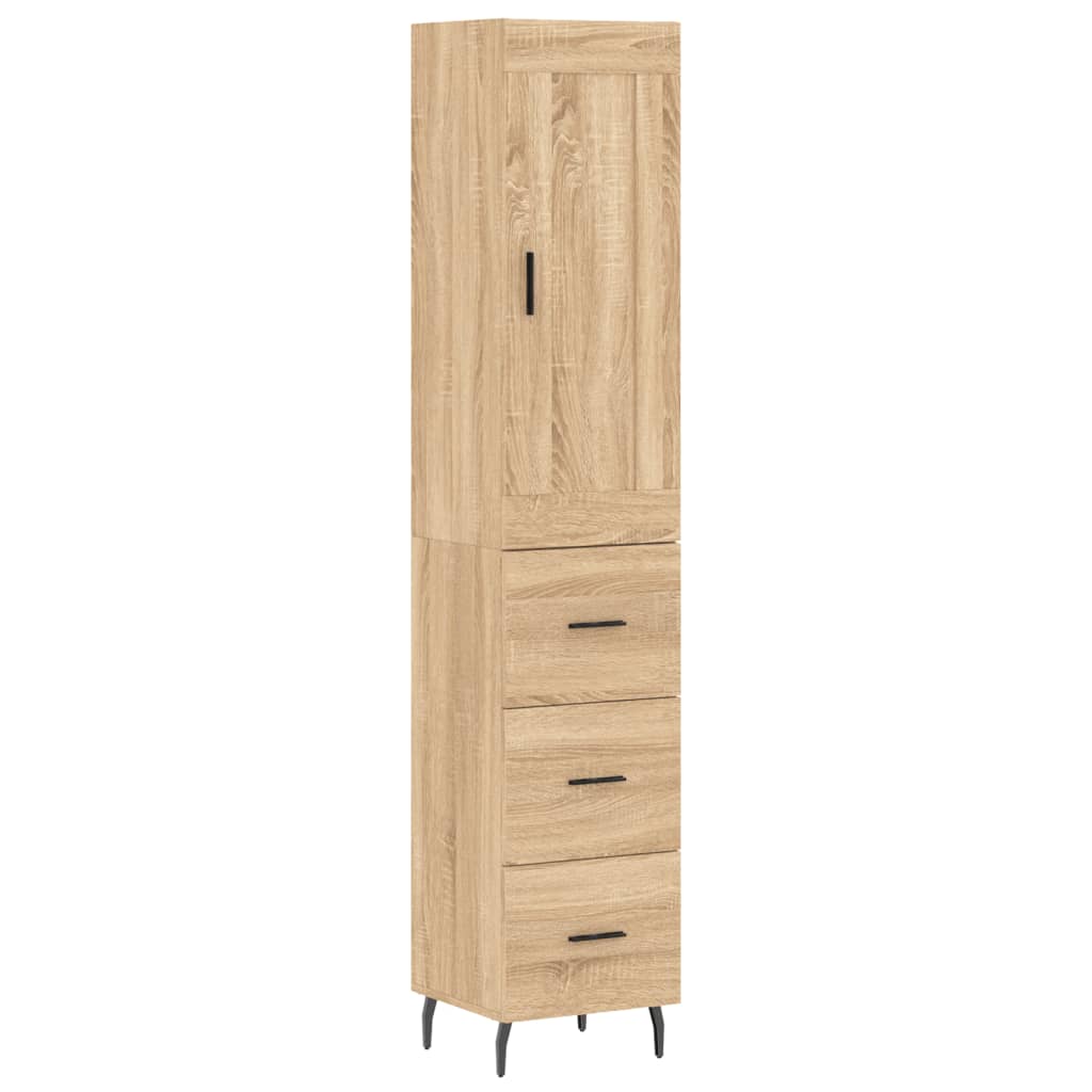Skåp Sonoma Ek 34,5x34x180 cm