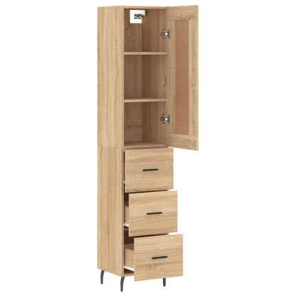 Skåp Sonoma Ek 34,5x34x180 cm