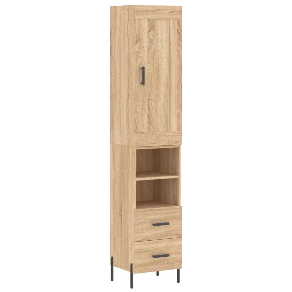 Skåp Sonoma Ek 34,5x34x180 cm