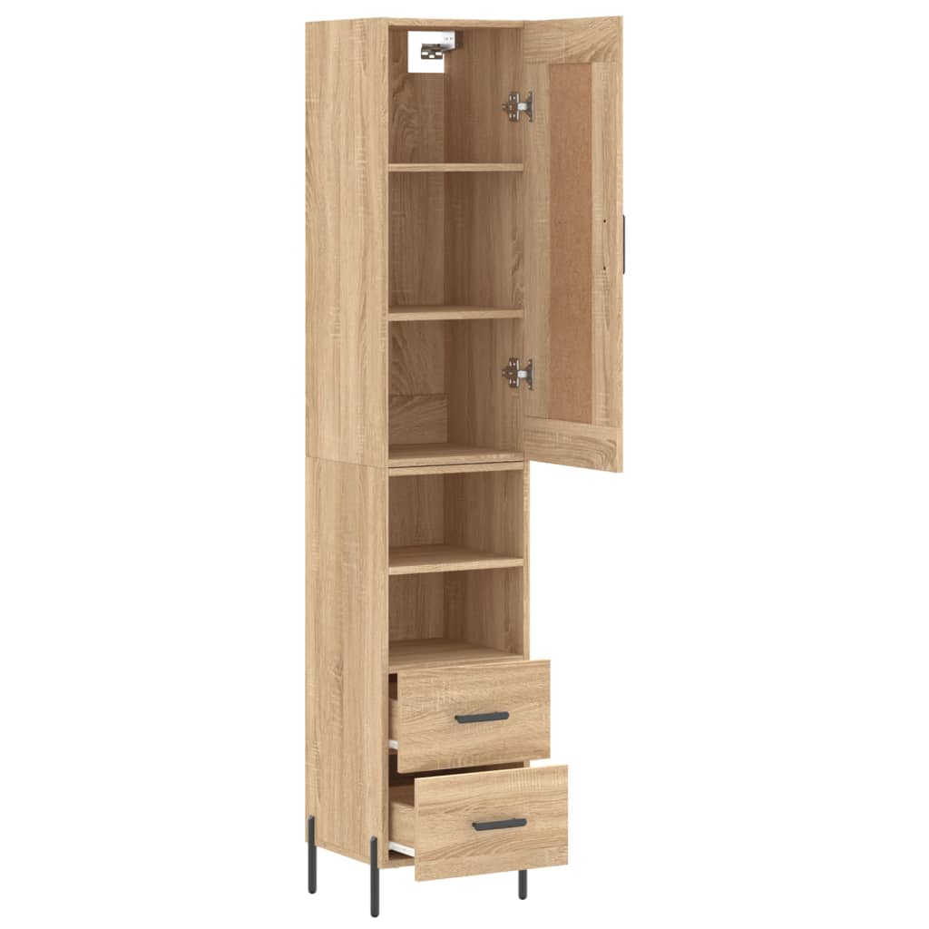 Skåp Sonoma Ek 34,5x34x180 cm