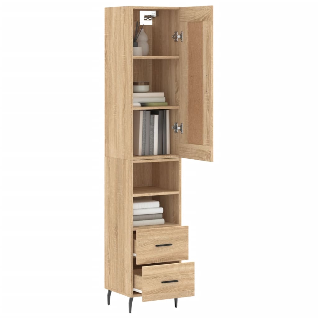 Skåp Sonoma Ek 34,5x34x180 cm