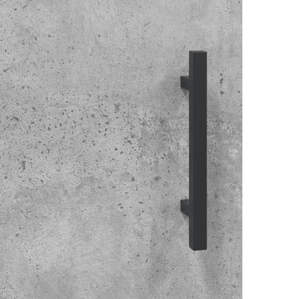 Skåp Betonggrå 34,5x34x180 cm