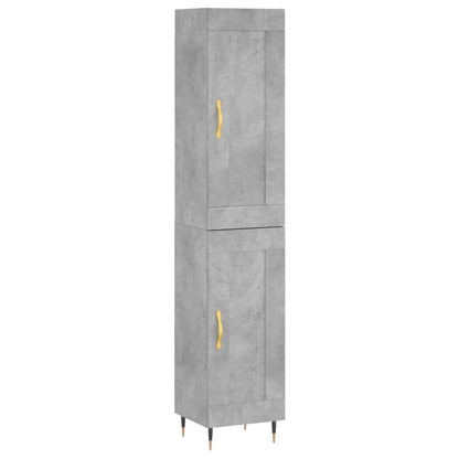Skåp Betonggrå 34,5x34x180 cm