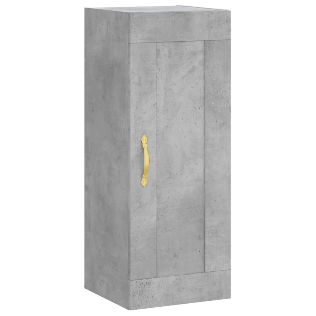 Skåp Betonggrå 34,5x34x180 cm