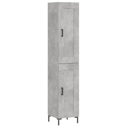 Skåp Betonggrå 34,5x34x180 cm