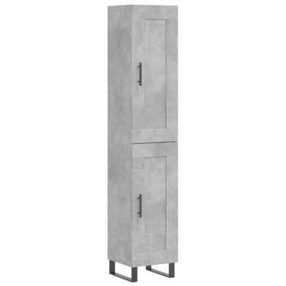 Skåp Betonggrå 34,5x34x180 cm