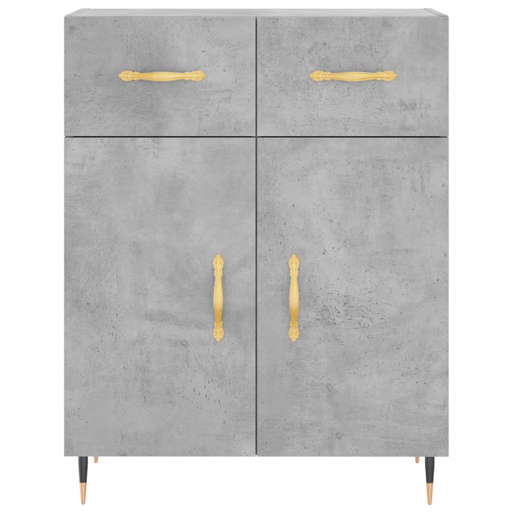 Skåp Betonggrå 69,5x34x180 cm