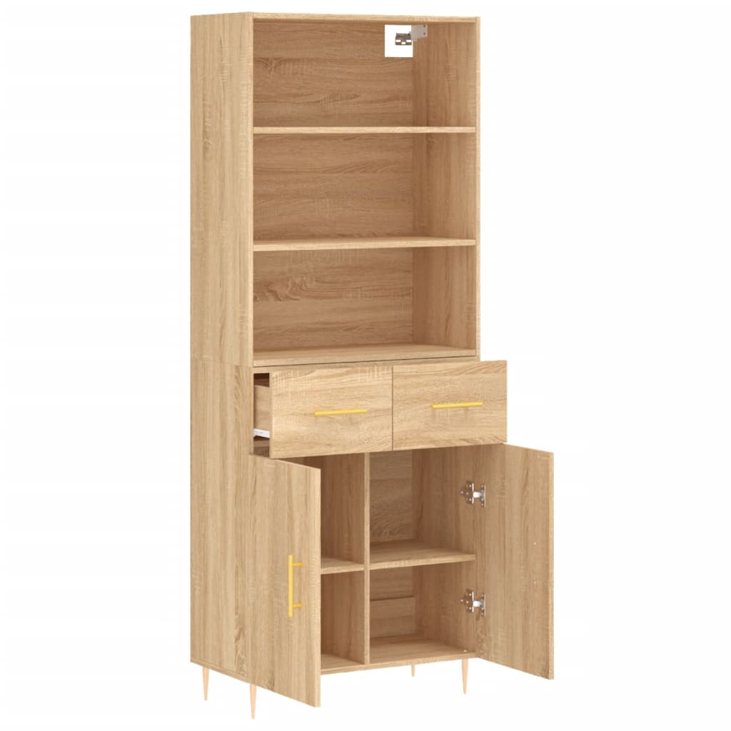 Skåp Sonoma Ek 69,5x34x180 cm