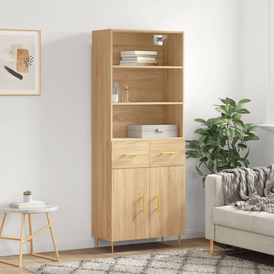 Skåp Sonoma Ek 69,5x34x180 cm
