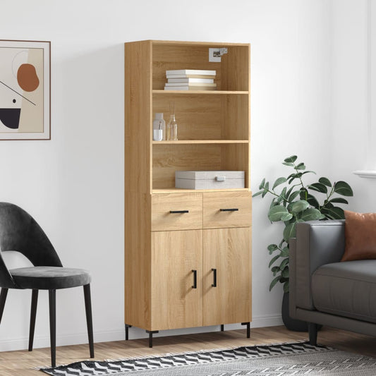 Skåp Sonoma Ek 69,5x34x180 cm