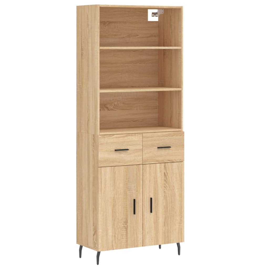 Skåp Sonoma Ek 69,5x34x180 cm