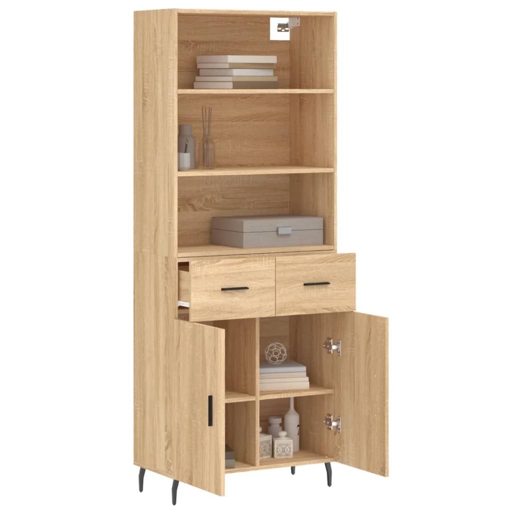 Skåp Sonoma Ek 69,5x34x180 cm