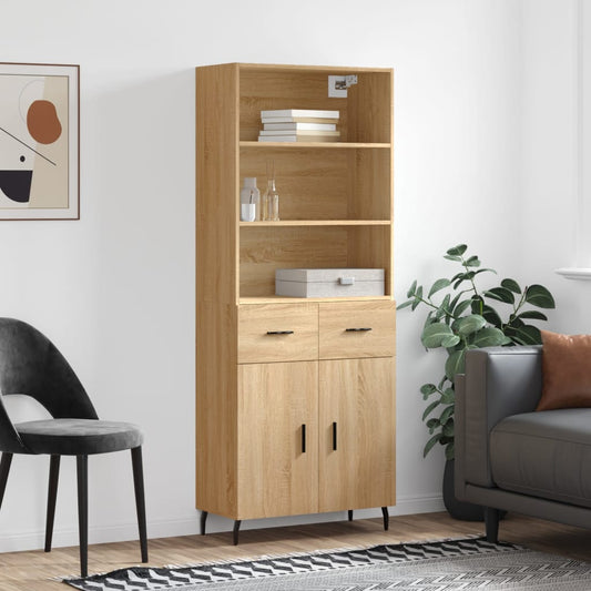 Skåp Sonoma Ek 69,5x34x180 cm