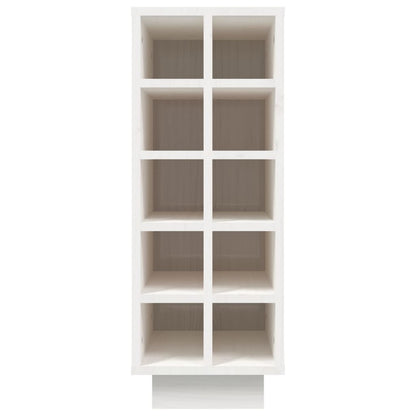 Vinställ Vinskåp Vit 23x34x61 cm massiv furu