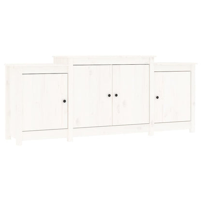 Skänk Vit 164x37x68 cm massiv furu