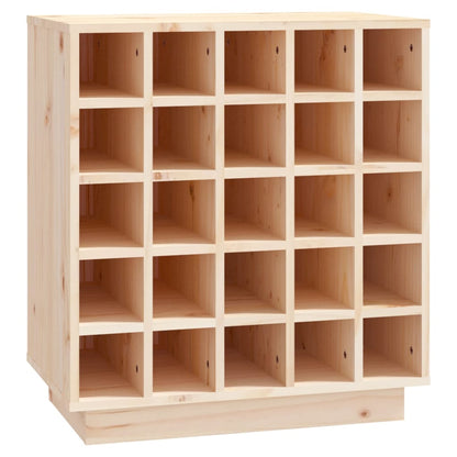 Vinställ Vinskåp 55,5x34x61 cm massiv furu