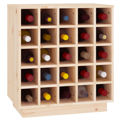Vinställ Vinskåp 55,5x34x61 cm massiv furu