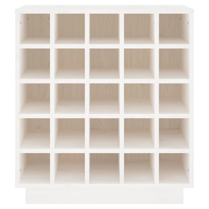 Vinställ Vinskåp Vit 55,5x34x61 cm massiv furu