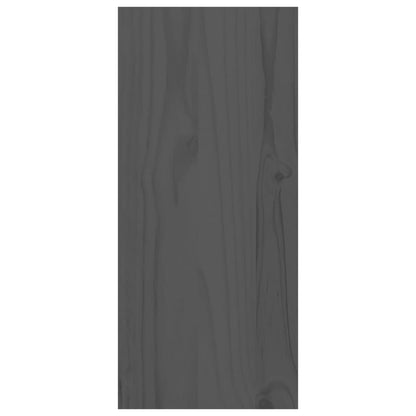 Vinställ Vinskåp Grå 56x25x56 cm massiv furu