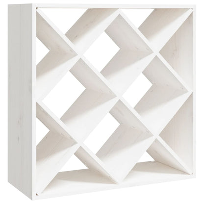 Vinställ Vinskåp Vit 62x25x62 cm massiv furu