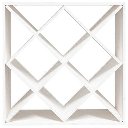 Vinställ Vinskåp Vit 62x25x62 cm massiv furu