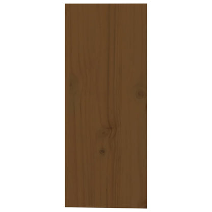 Vinställ Vinskåp honungsbrun 62x25x62 cm massiv furu