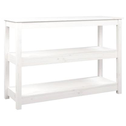 Avlastningsbord Konsollbord Vit 110x40x74 cm massiv furu