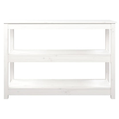 Avlastningsbord Konsollbord Vit 110x40x74 cm massiv furu