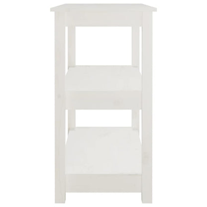 Avlastningsbord Konsollbord Vit 80x40x74 cm massiv furu