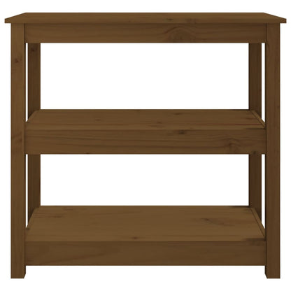 Avlastningsbord Konsollbord Trä Honungsbrun 80x40x74 cm massiv furu