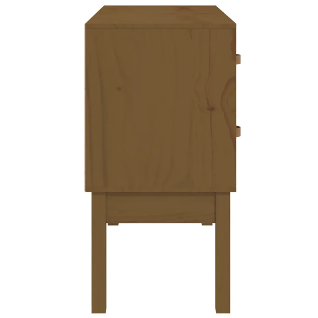 Byrå Honungsbrun 90x40x78 cm massiv furu