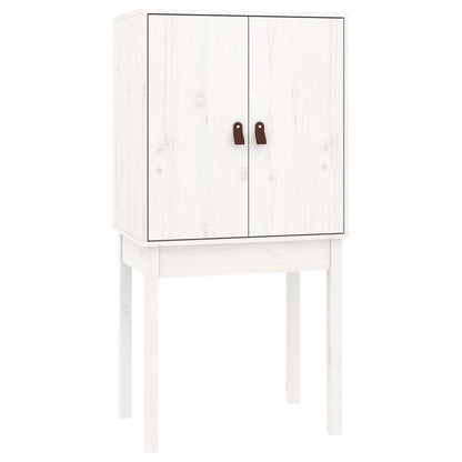Skåp Vit 60x40x120 cm massiv furu