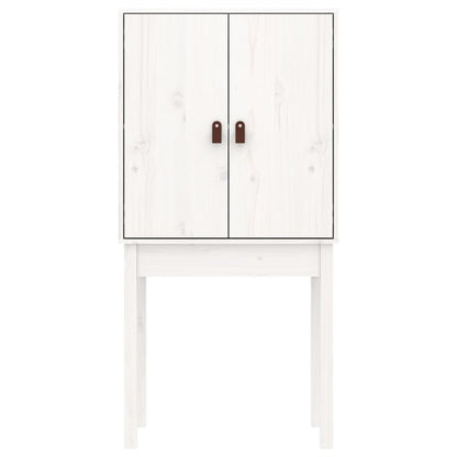 Skåp Vit 60x40x120 cm massiv furu