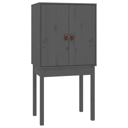 Skåp Grå 60x40x120 cm massiv furu