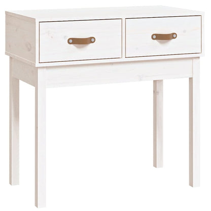 Avlastningsbord Konsollbord Vit 76,5x40x75 cm massiv furu