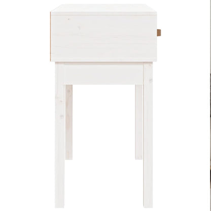Avlastningsbord Konsollbord Vit 76,5x40x75 cm massiv furu