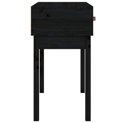 Avlastningsbord Konsollbord Svart 76,5x40x75 cm massiv furu