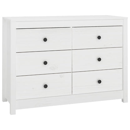 Byrå Vit 100x40x72 cm massiv furu