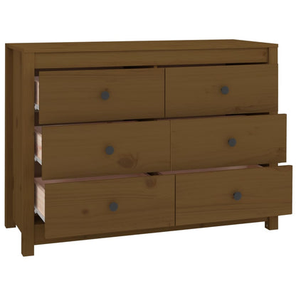Skåp Brun Honungsbrun 100x40x72 cm massiv furu