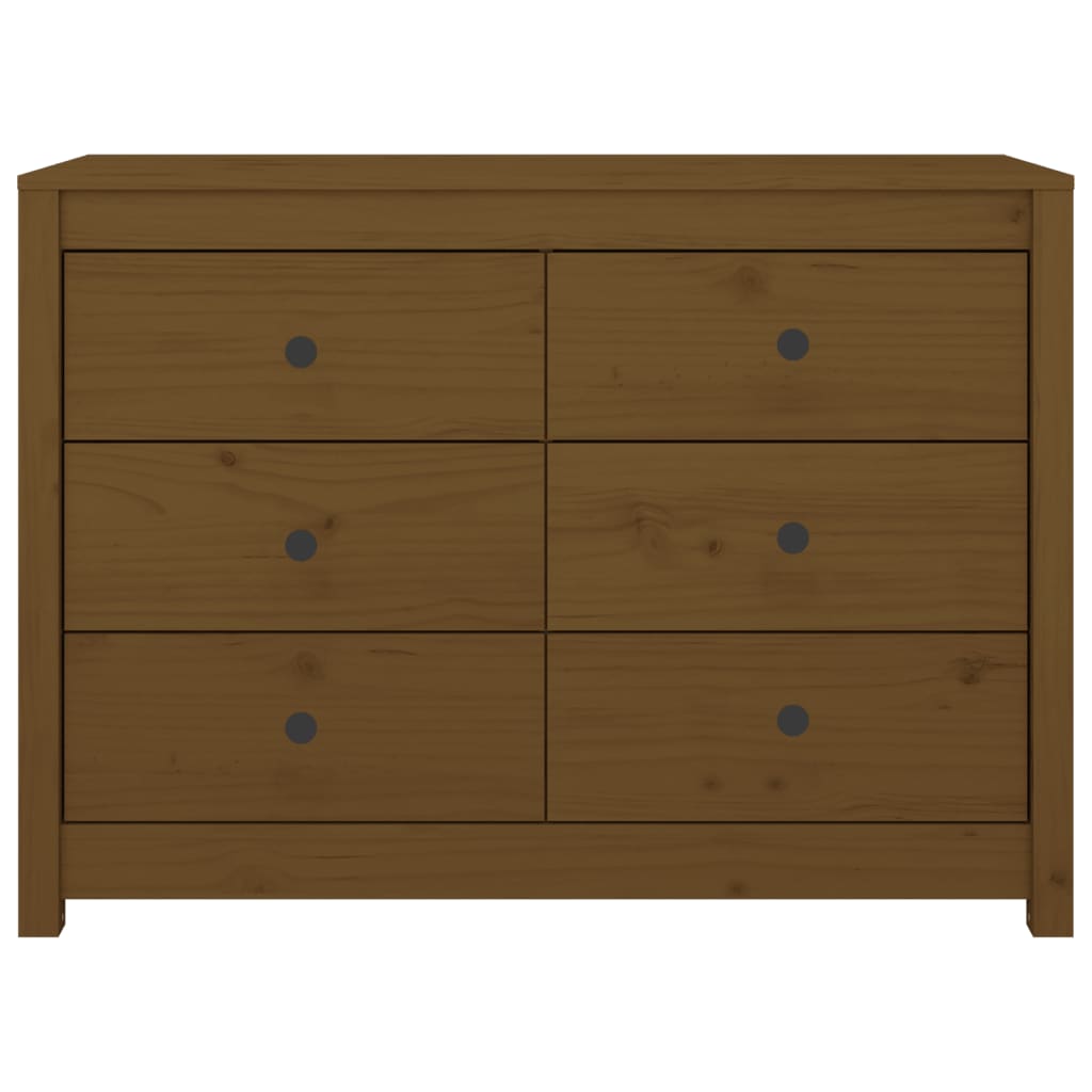 Skåp Brun Honungsbrun 100x40x72 cm massiv furu