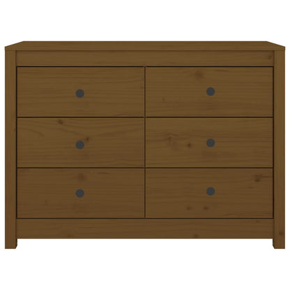 Skåp Brun Honungsbrun 100x40x72 cm massiv furu