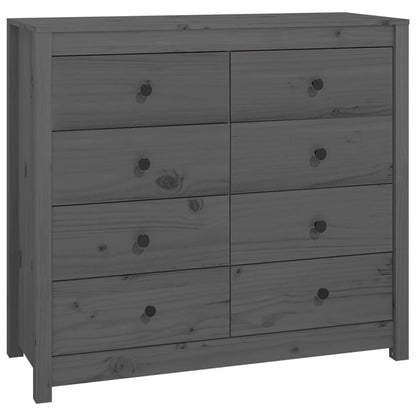 Byrå Grå 100x40x90 cm massiv furu