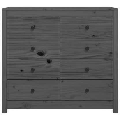 Byrå Grå 100x40x90 cm massiv furu