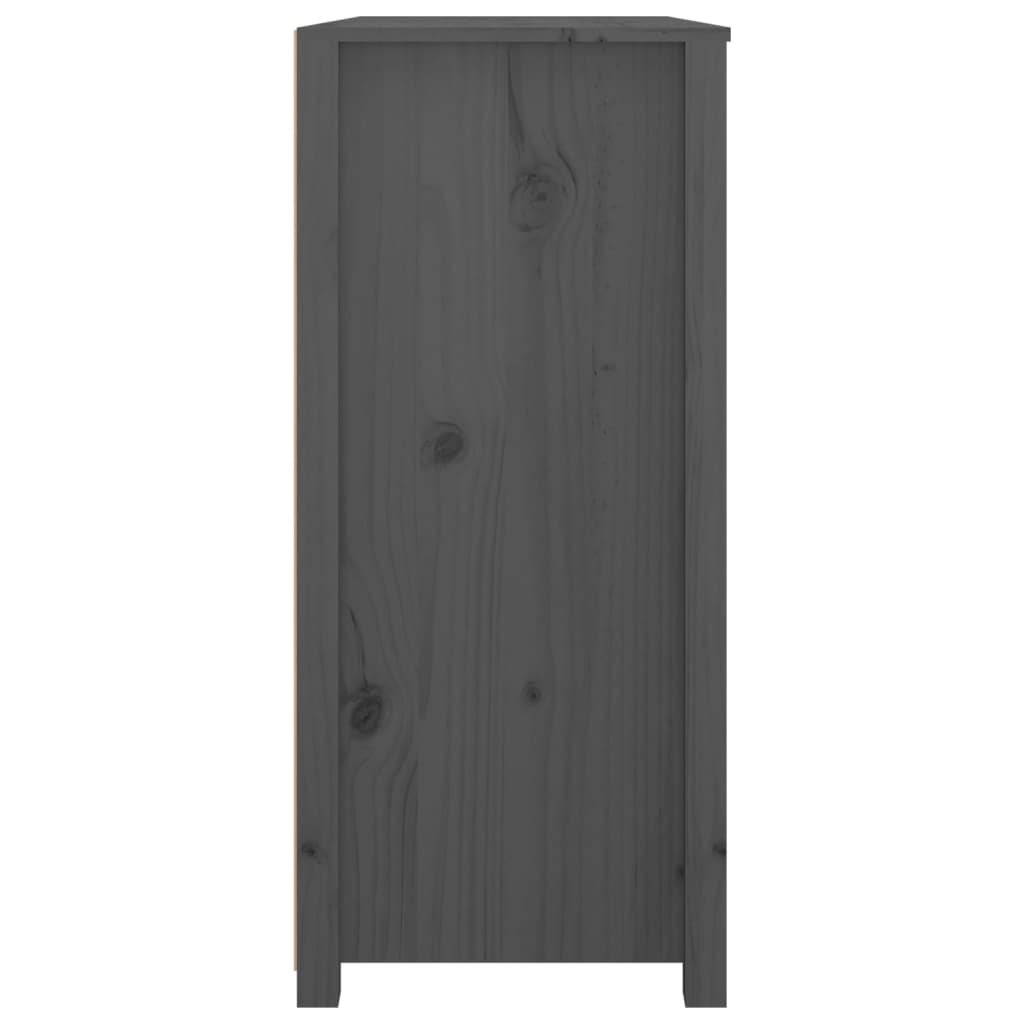 Byrå Grå 100x40x90 cm massiv furu