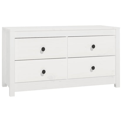Byrå Vit 100x40x54 cm massiv furu