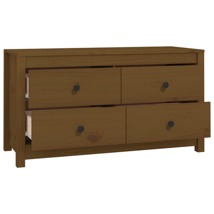 Byrå Honungsbrun 100x40x54 cm massiv furu