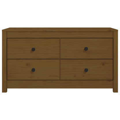 Byrå Honungsbrun 100x40x54 cm massiv furu