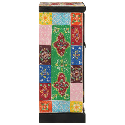 Skänk Trä Handmålad med dörrar 53x30x75 cm massivt mangoträ